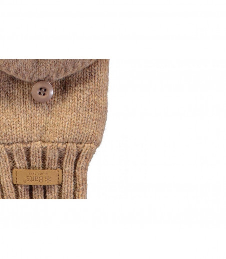 guanto da mitten donna beige